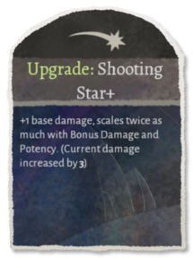 Ability upgrade to Shooting Star.